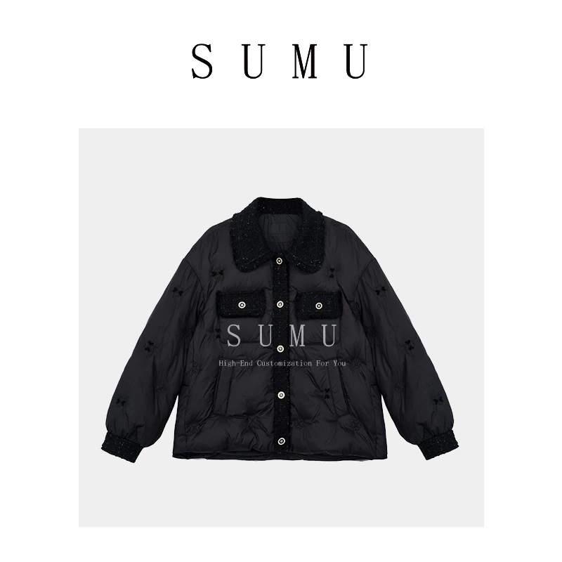 宿慕SUMU 女款鹅绒外套 12-25 冬季2023新款保暖百搭外套23222