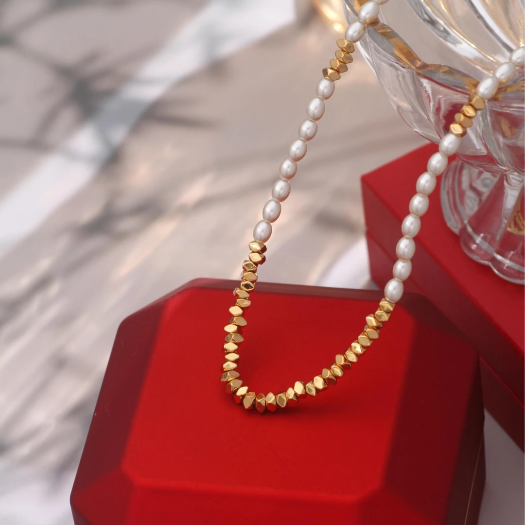 铜合金项链 《货号9214》9215小米珠岁月流光碎银子项链（链长40+5）