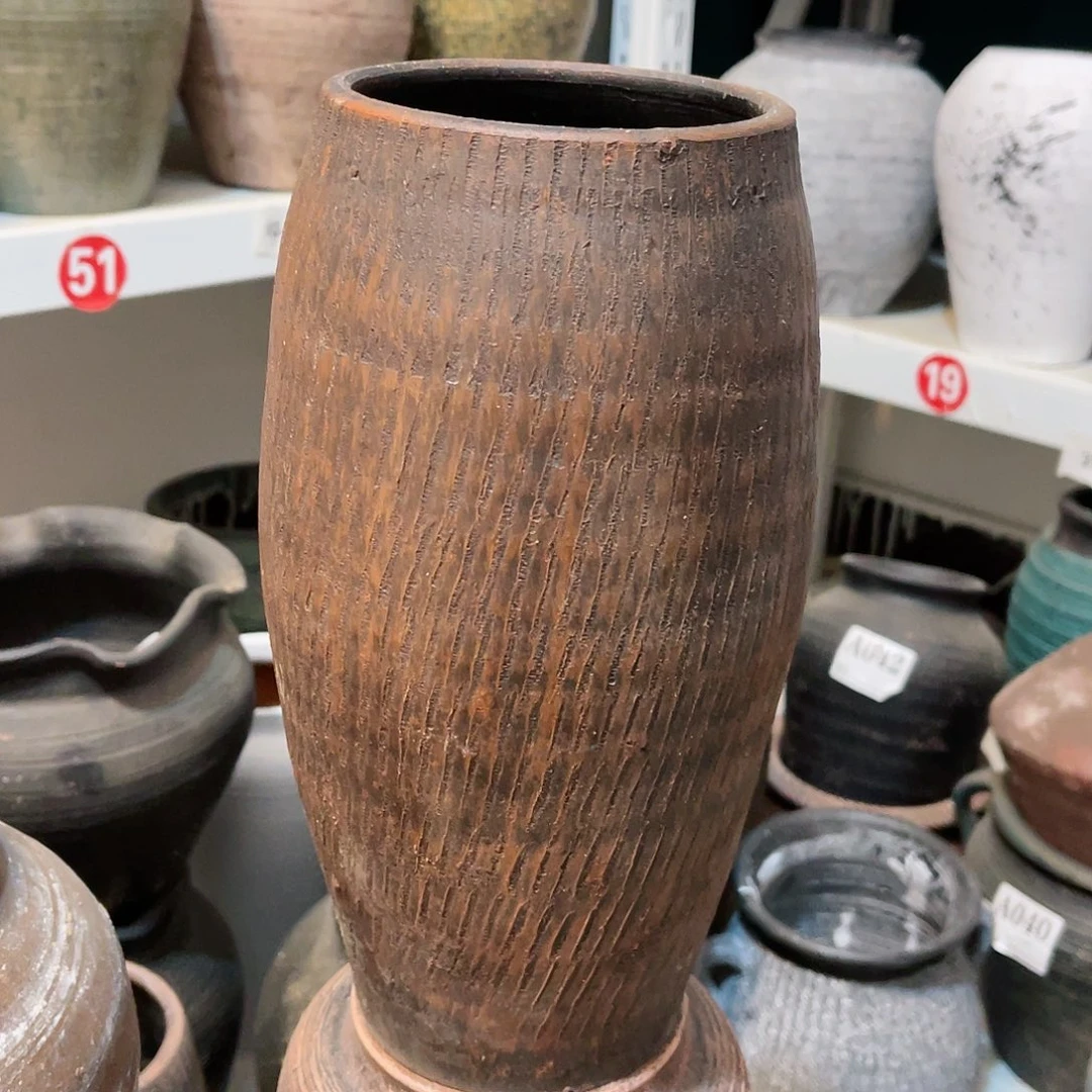 红陶无孔无孔口径10高度28