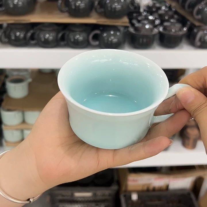 龙泉云间青瓷小米茶器