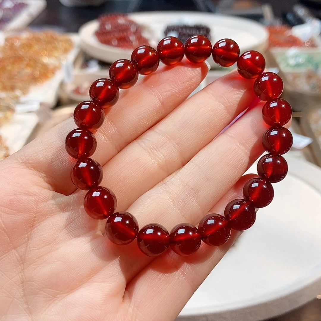 手链未镶嵌石榴石石榴石9+