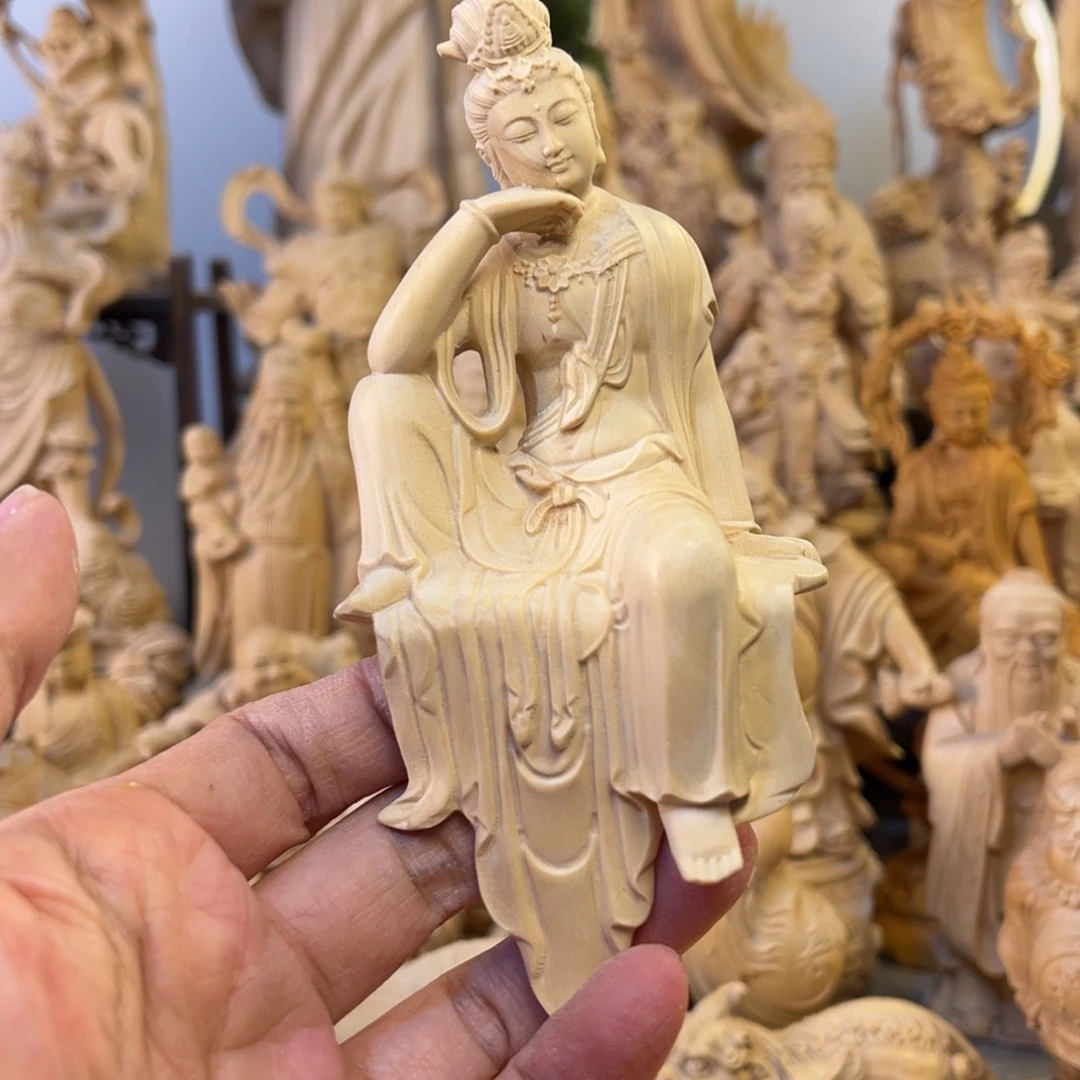 皓***空木小叶黄杨木13高自在观音有瑕