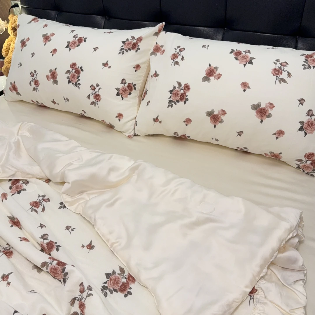 天丝夏被全棉纱布棉莱赛尔天丝夏被柔软可机洗夏凉被空调被小清新