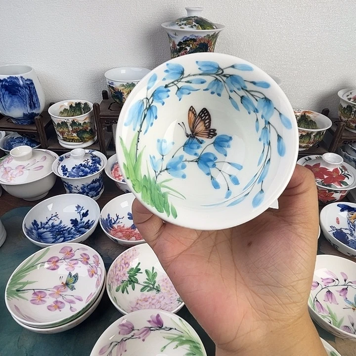 忠意堂釉下彩蝶恋花