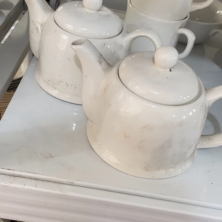 瓷片强化瓷独孔茶壶2个