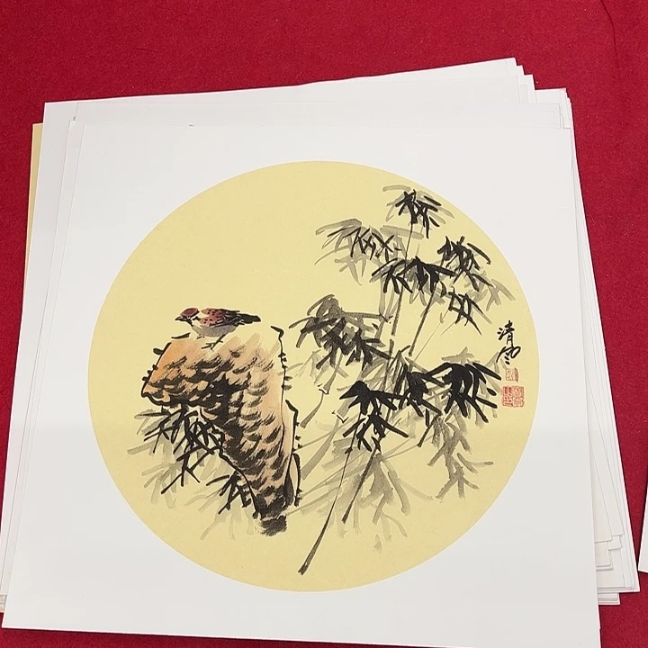 国画花鸟等图案的