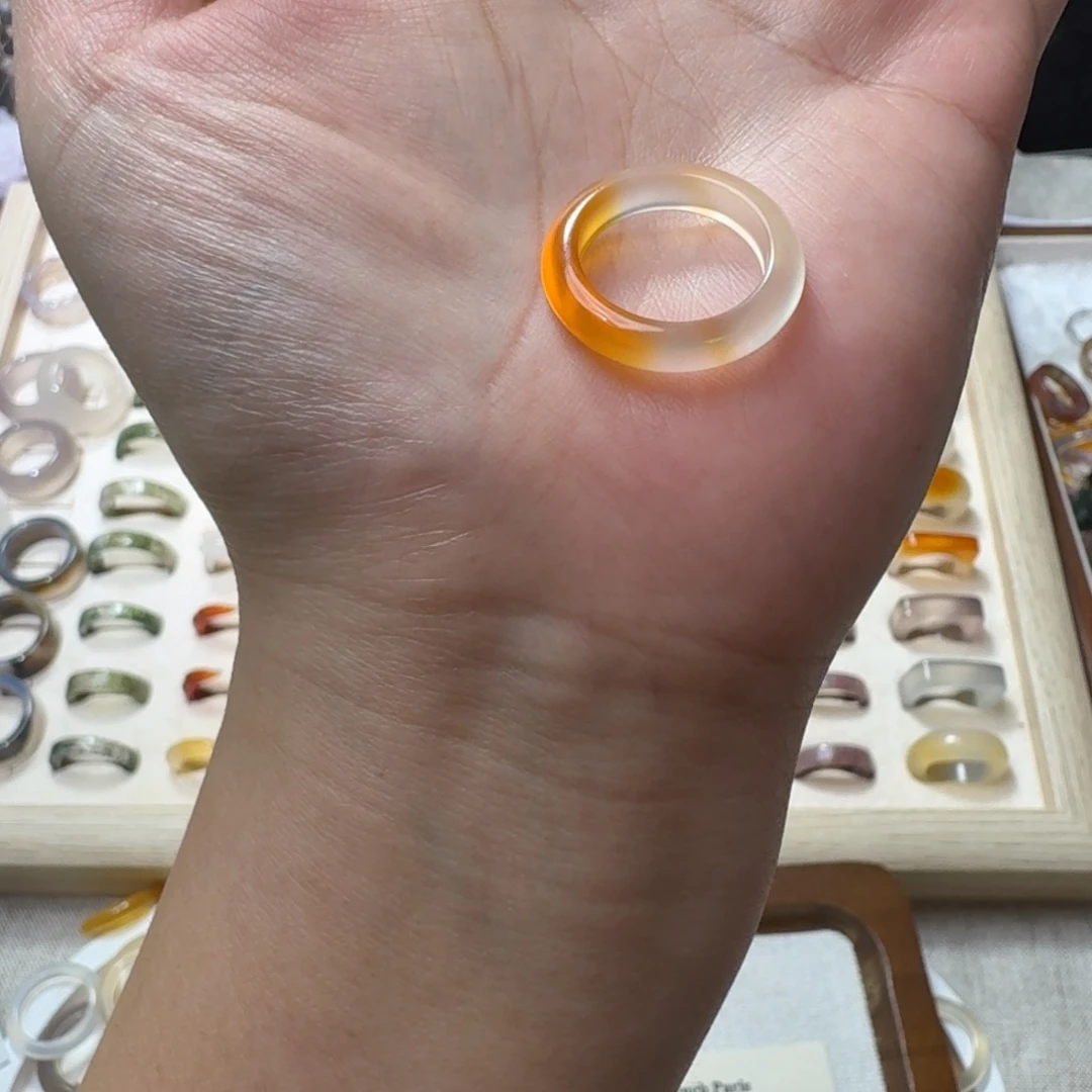 未镶嵌戒指玛瑙/玉髓820港11-12