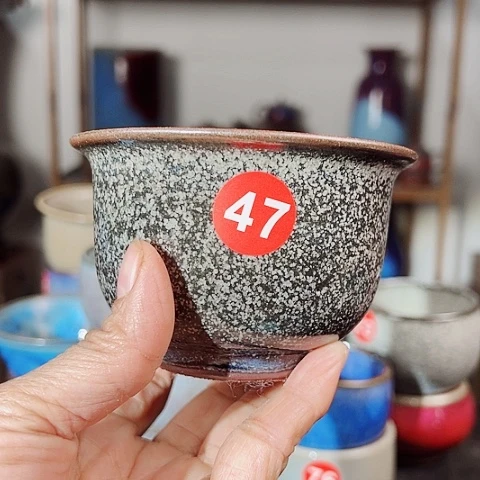 杯太原矿釉手工制作钧瓷