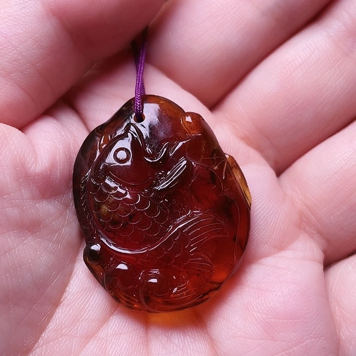 琥珀未镶嵌裸石抚顺琥珀-158