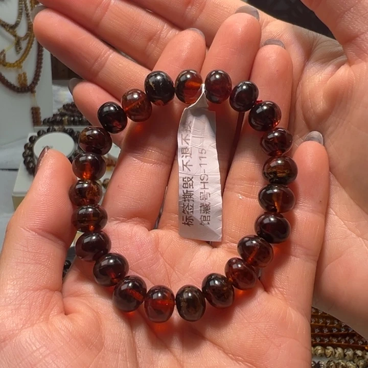 琥珀未镶嵌裸石抚顺琥珀血珀9m