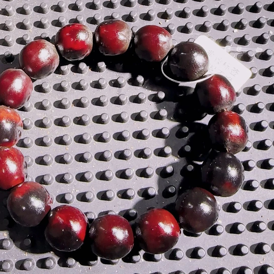 晖***哥吊坠草珠菩提无患子陈年花籽手串16籽