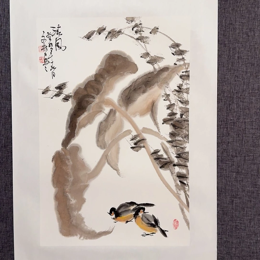 国画溥老师作品画作