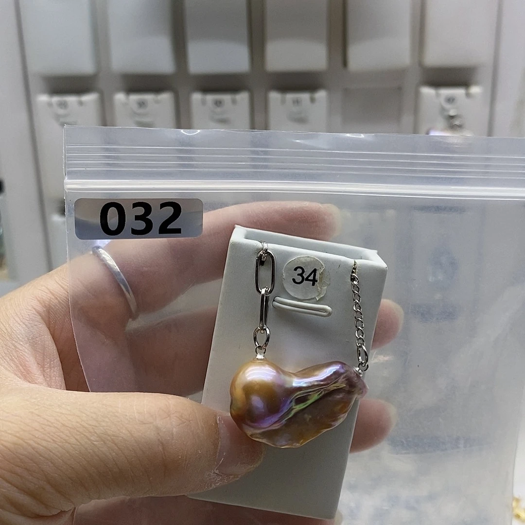 颈饰合金淡水珍珠
