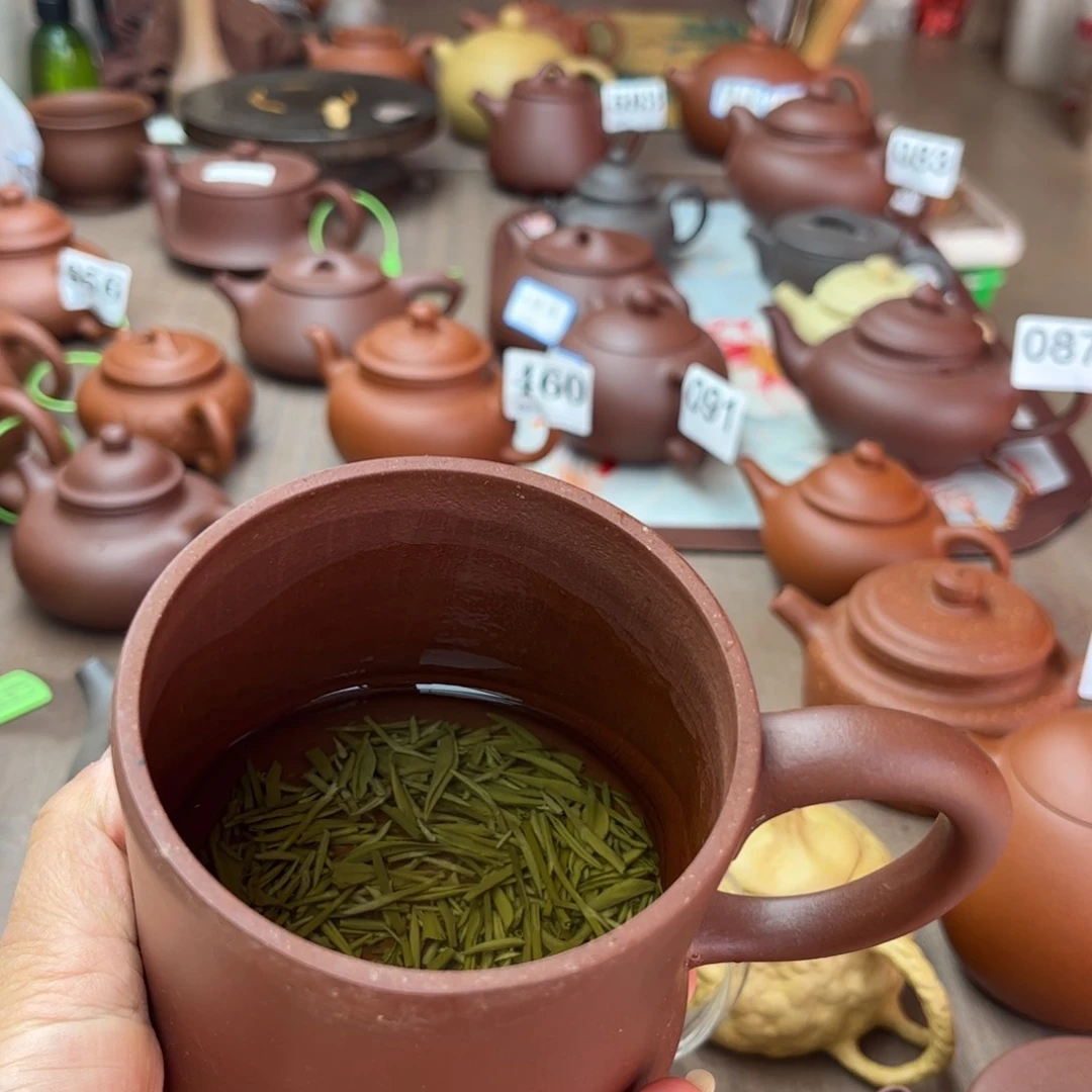 紫砂茶壶紫泥半手微瑕疵400cc