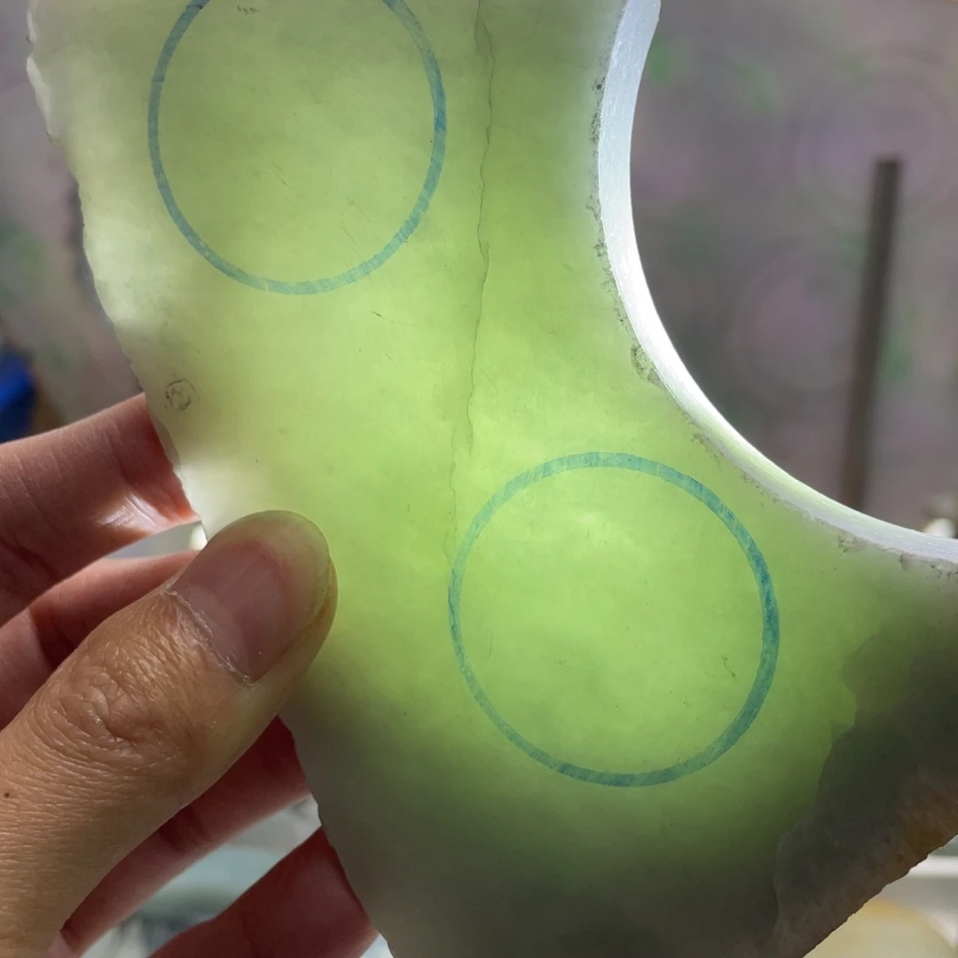 翡翠未镶嵌挂件K缅甸天然翡翠片料