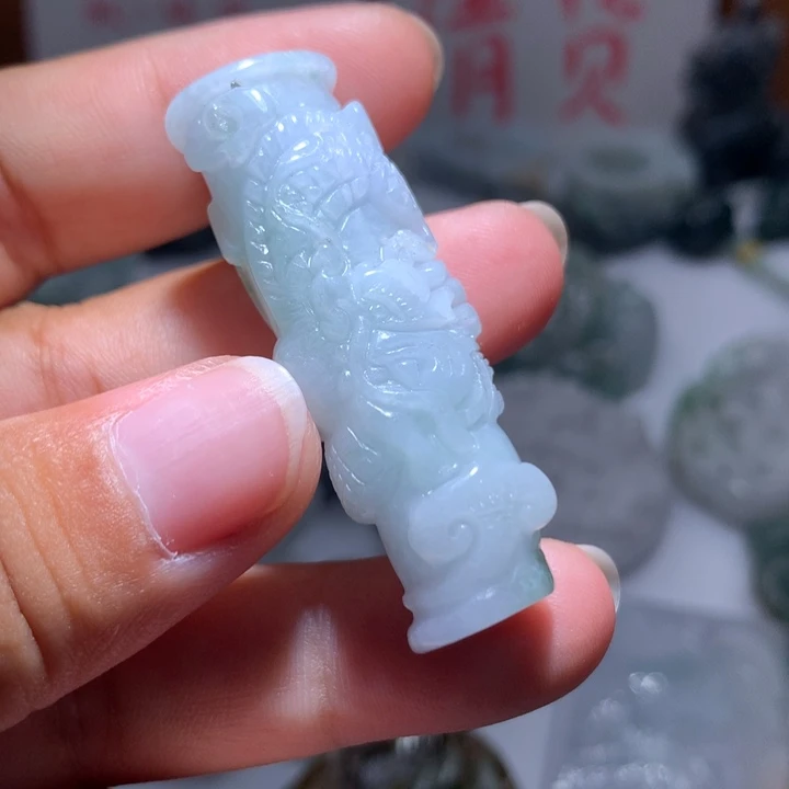 翡翠未镶嵌颈饰保真天然A货翡翠