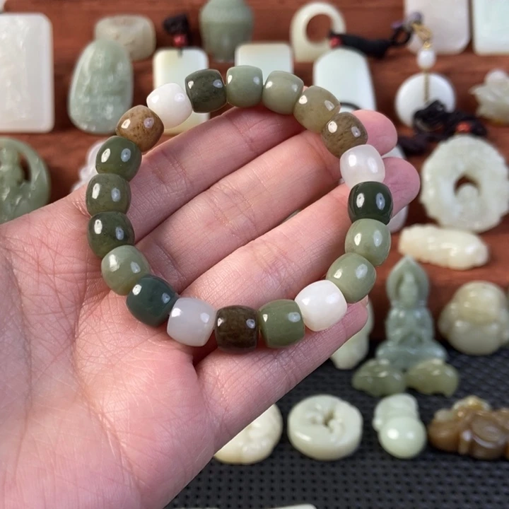 和田玉未镶嵌手链