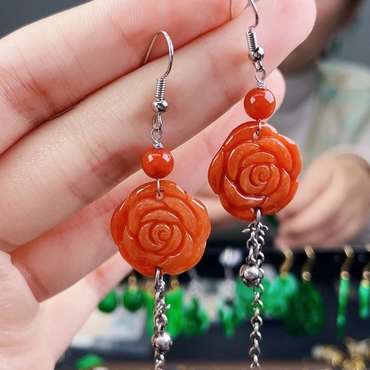 翡翠耳饰未镶嵌饰品