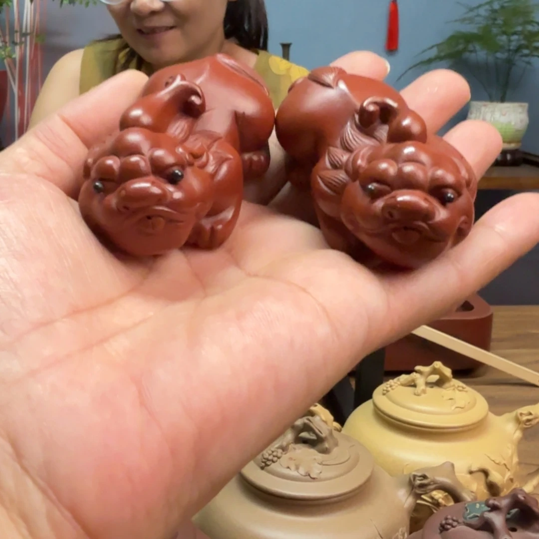 港***湾茶壶朱泥朱泥貔貅
