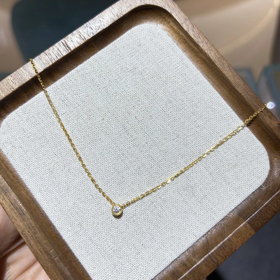 足金999小灯泡项链3.06克