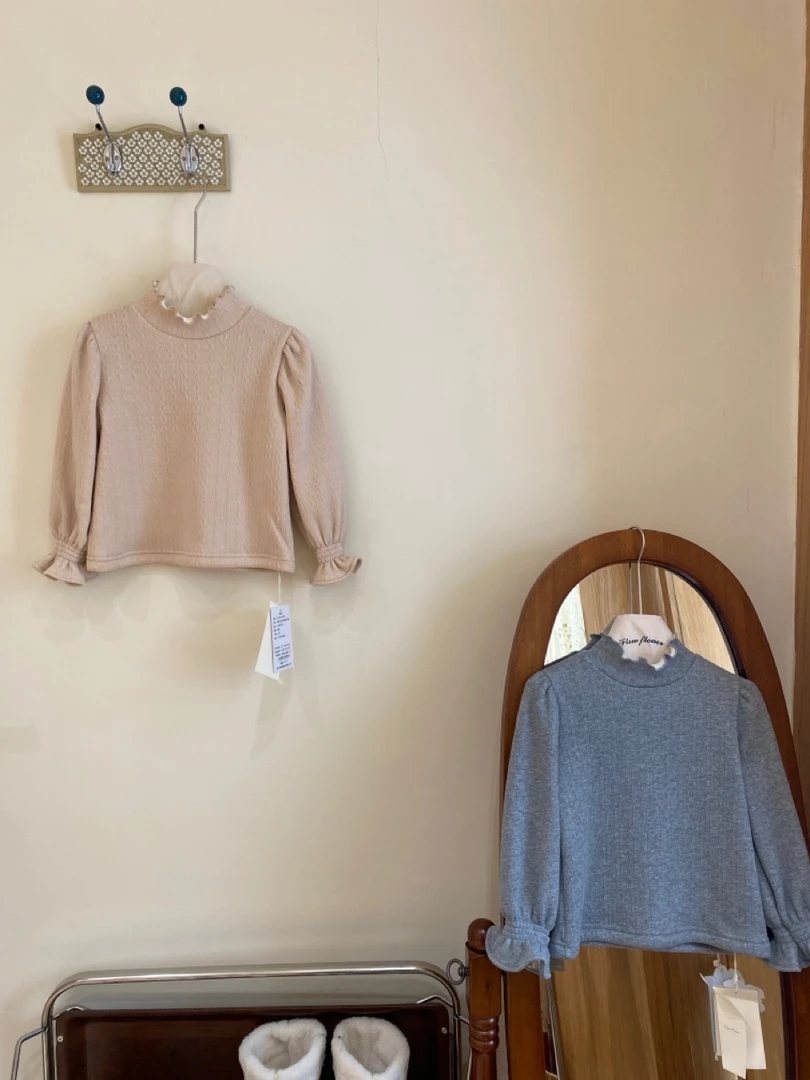 925706-FLOWFLOWER-简约木耳边半高领打底衫