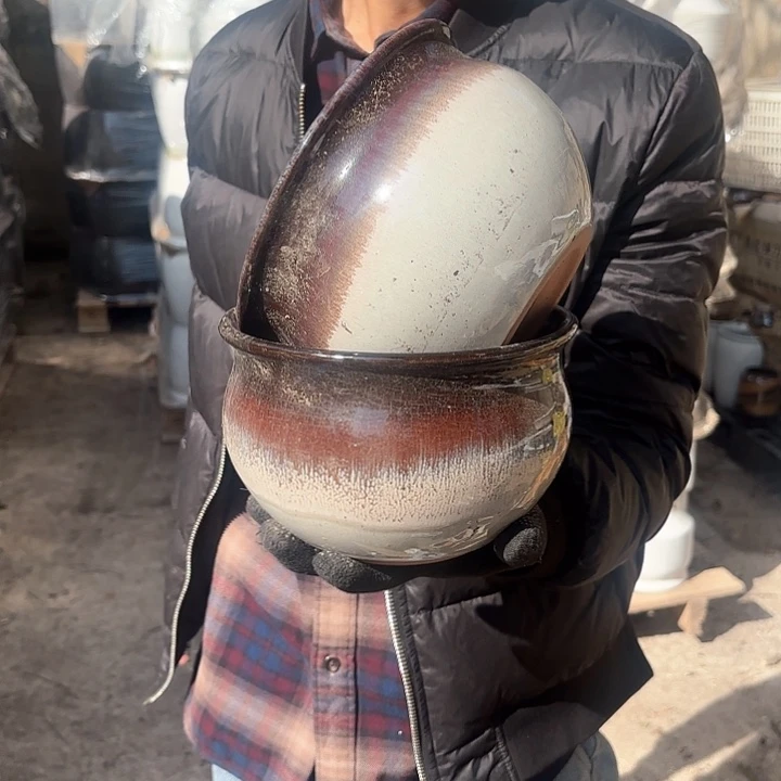 红陶两个口径18高度12