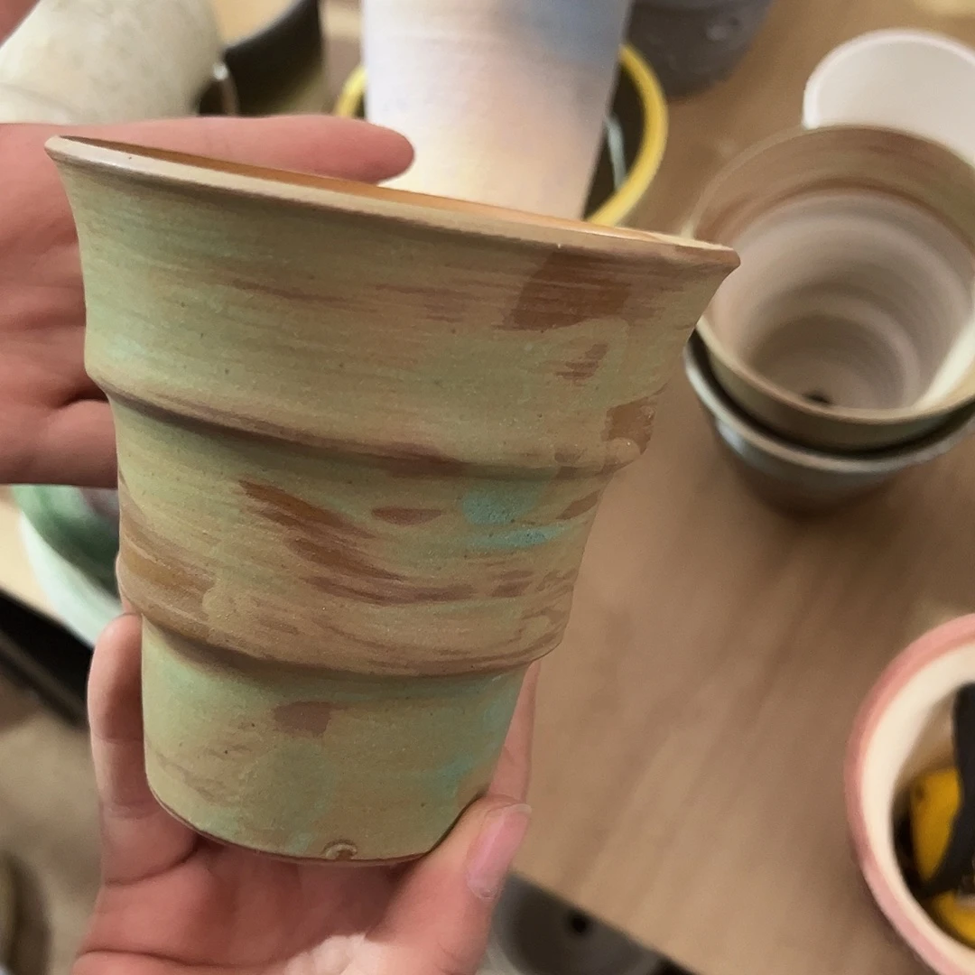 景德镇陶瓷甜筒直径12高11