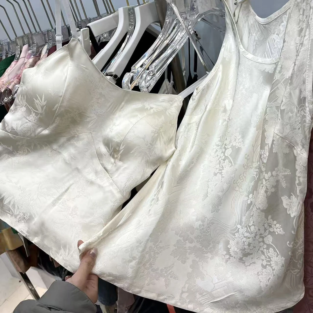 [月光-背心] 新中式纯色刻花百搭休闲国风通勤背心