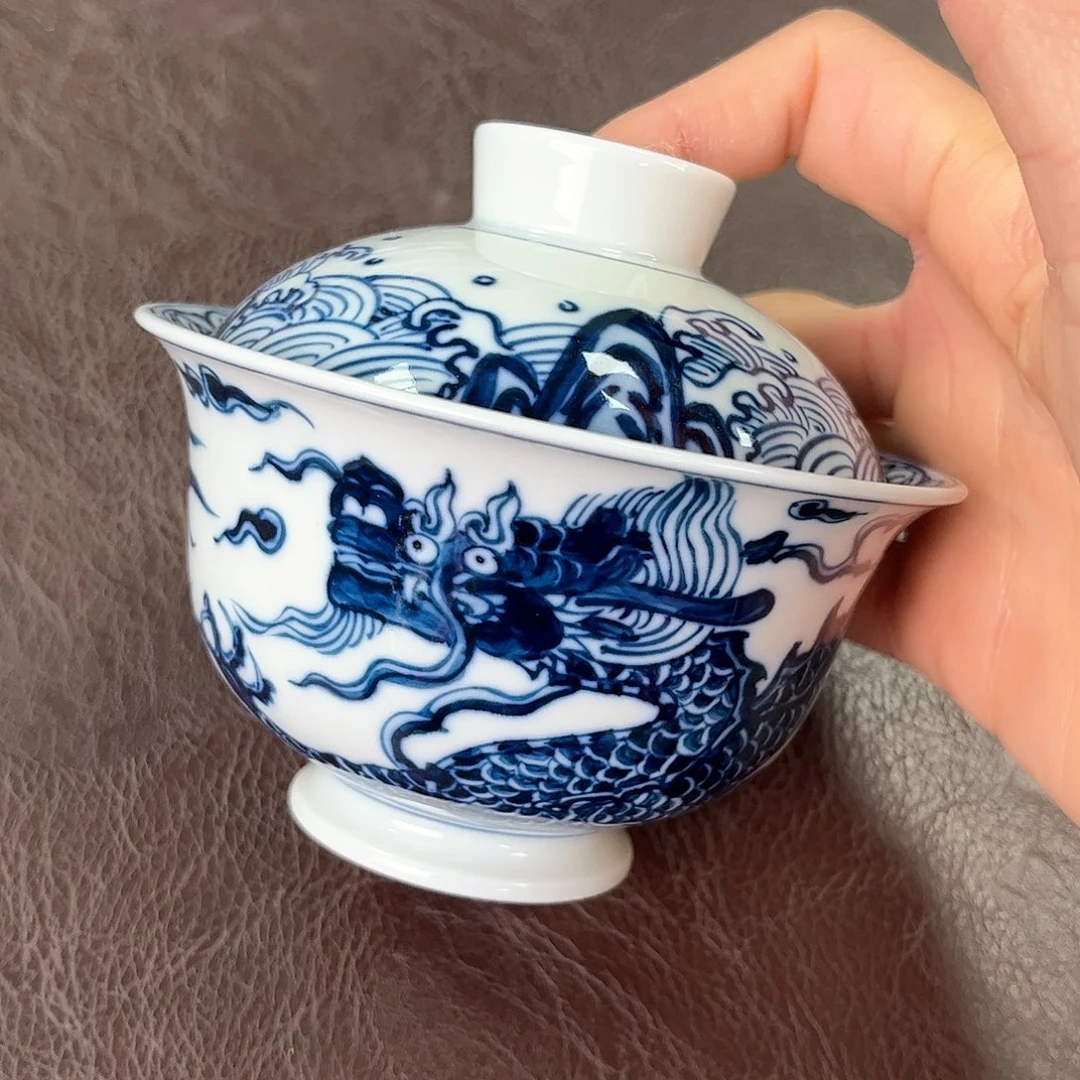 杯手绘高温瓷器瑕疵