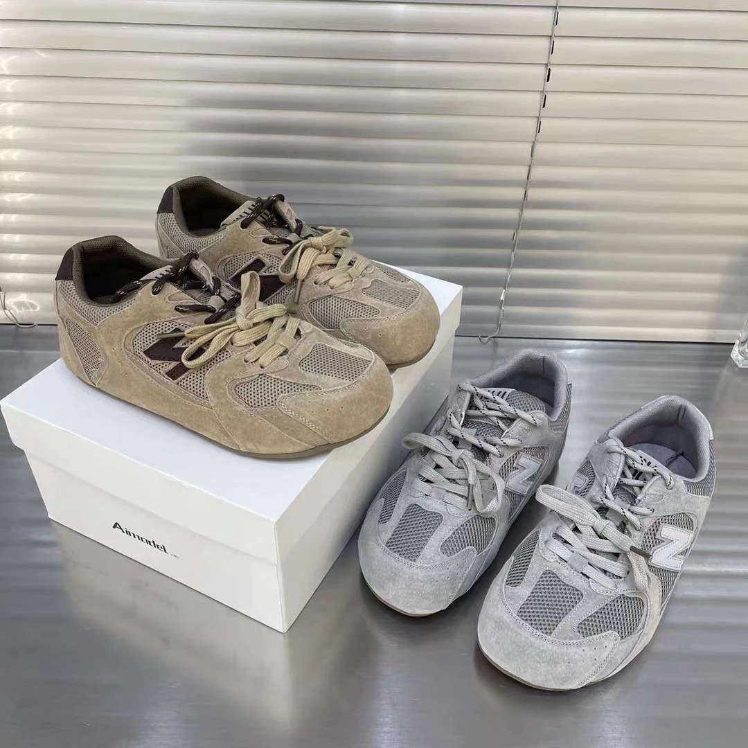 休闲运动内增高德训鞋板鞋跑步灰色透气阿甘老爹鞋女zy二A02