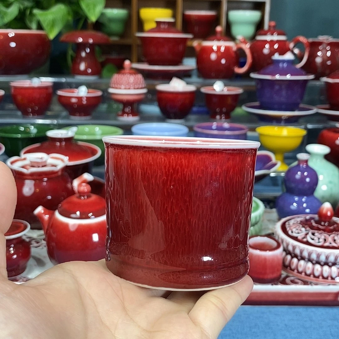 景德镇浅行郎红手工，福利微瑕