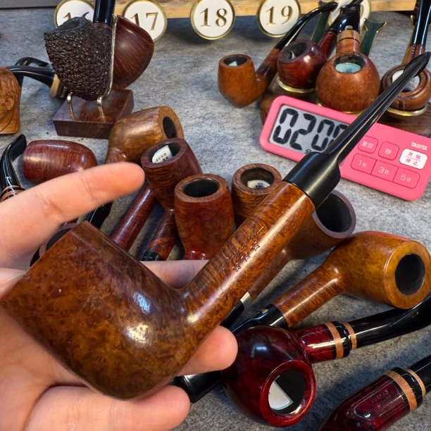 老烟斗法国巴雅德石楠木烟斗（斗口有瑕疵）