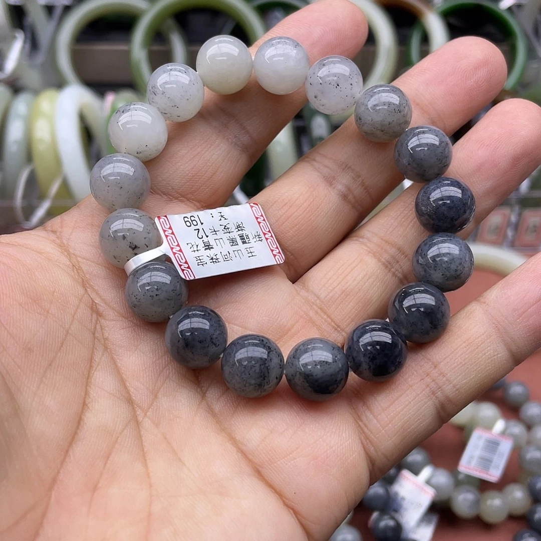 和田玉未镶嵌手链卡12