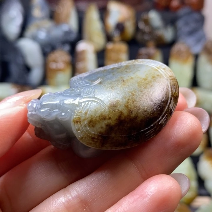 和田玉未镶嵌挂件