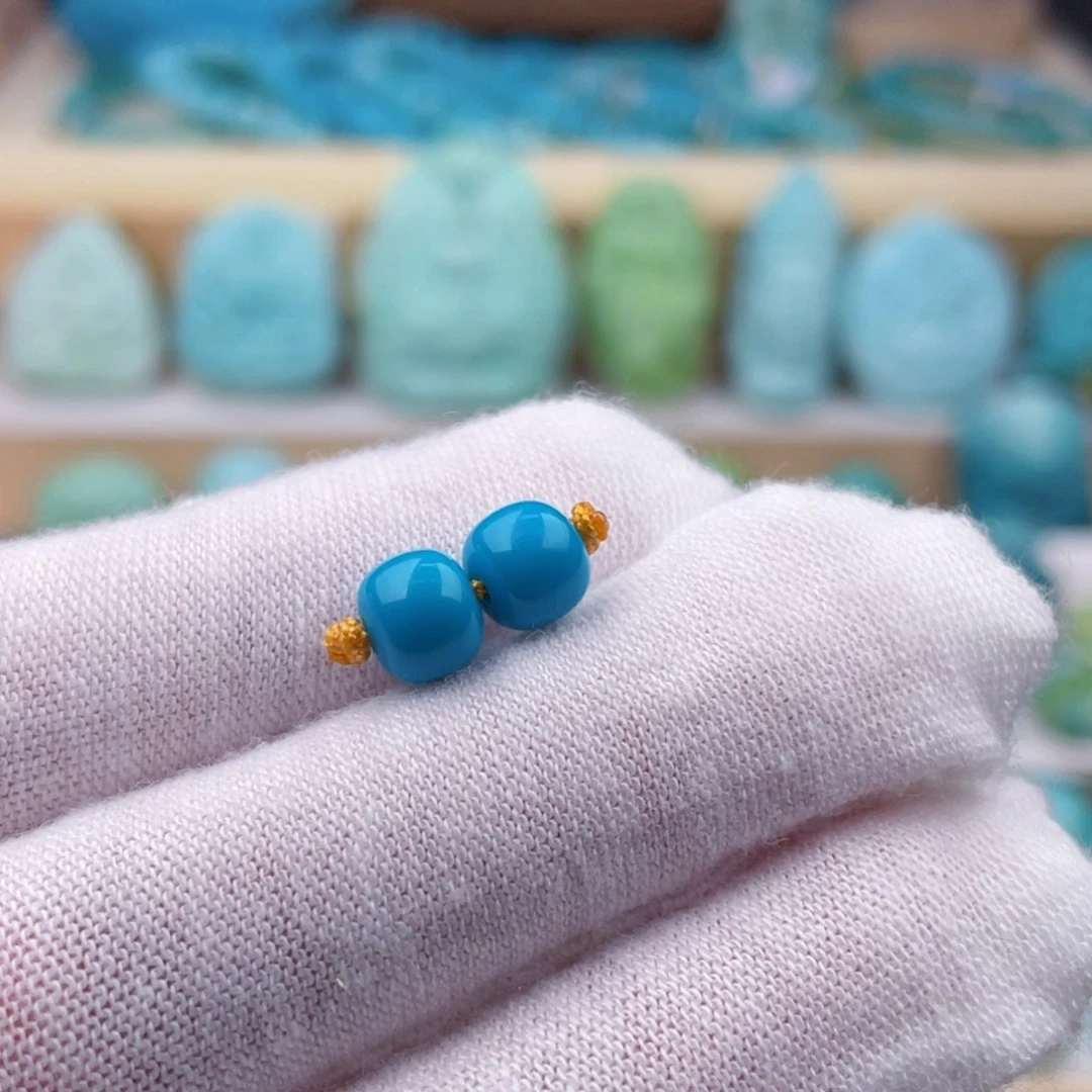 未镶嵌绿松石珠宝奇石卡6.5