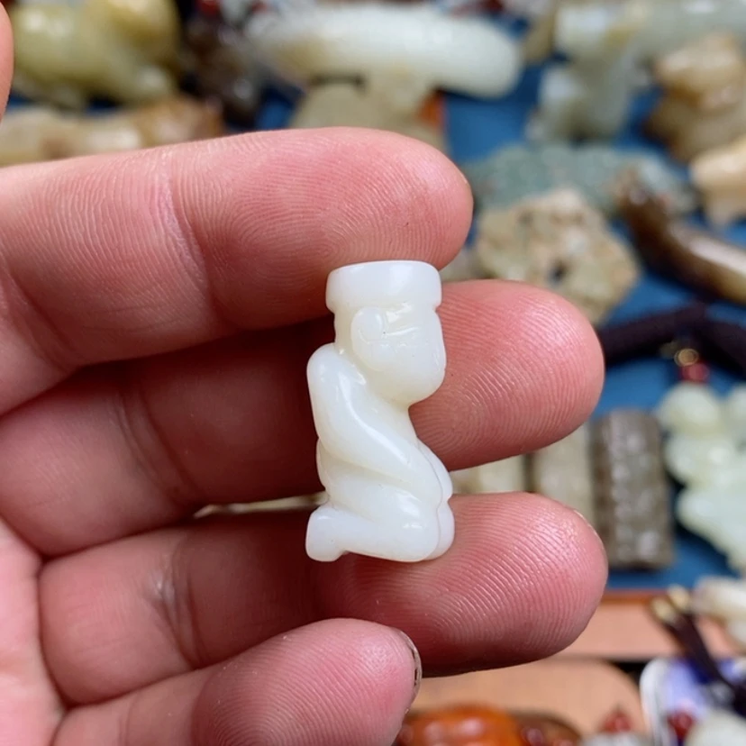 【闪购商品】和田玉挂件未镶嵌夏***。