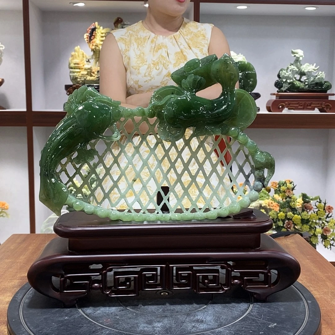 快***）玉山水摆件 玄关摆件