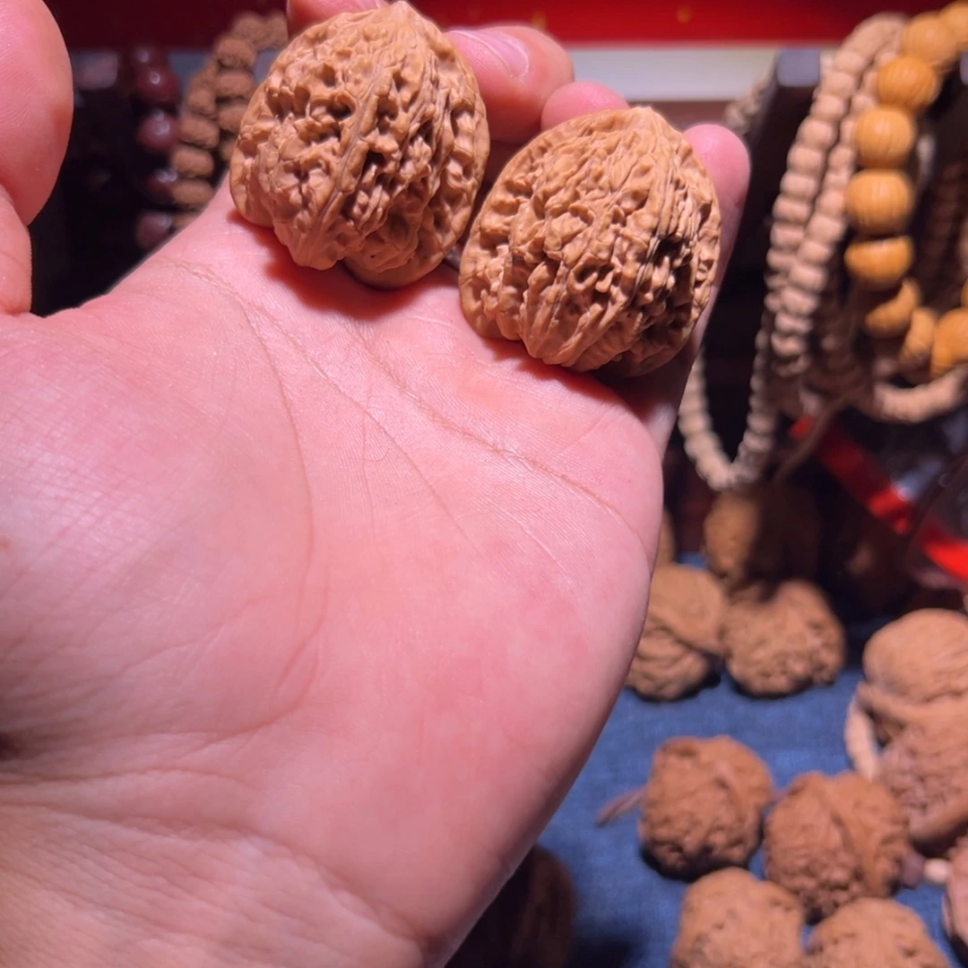 文玩核桃把件36全品蟠龙虎头