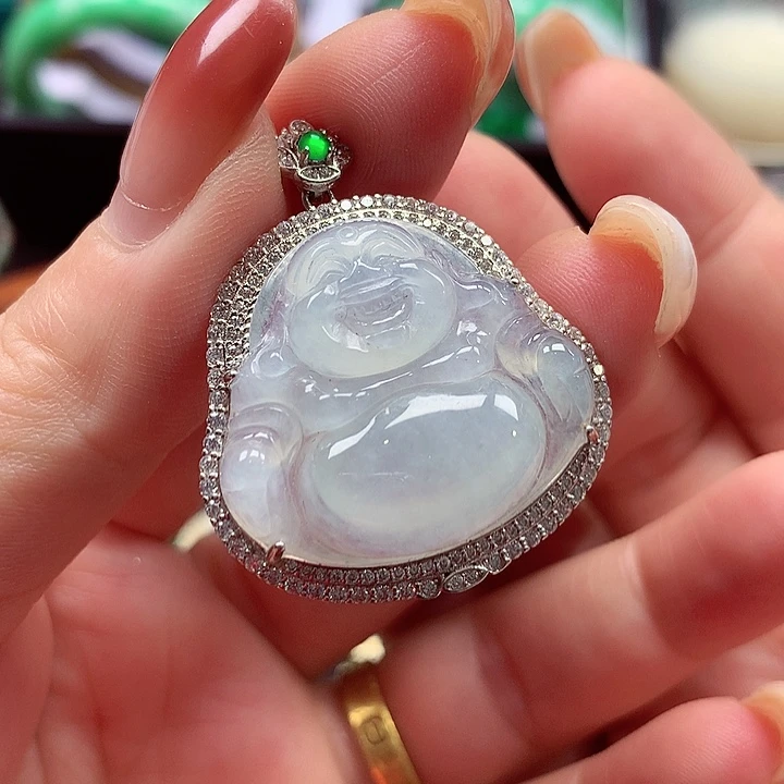 颈饰银S925镶嵌翡翠翡翠