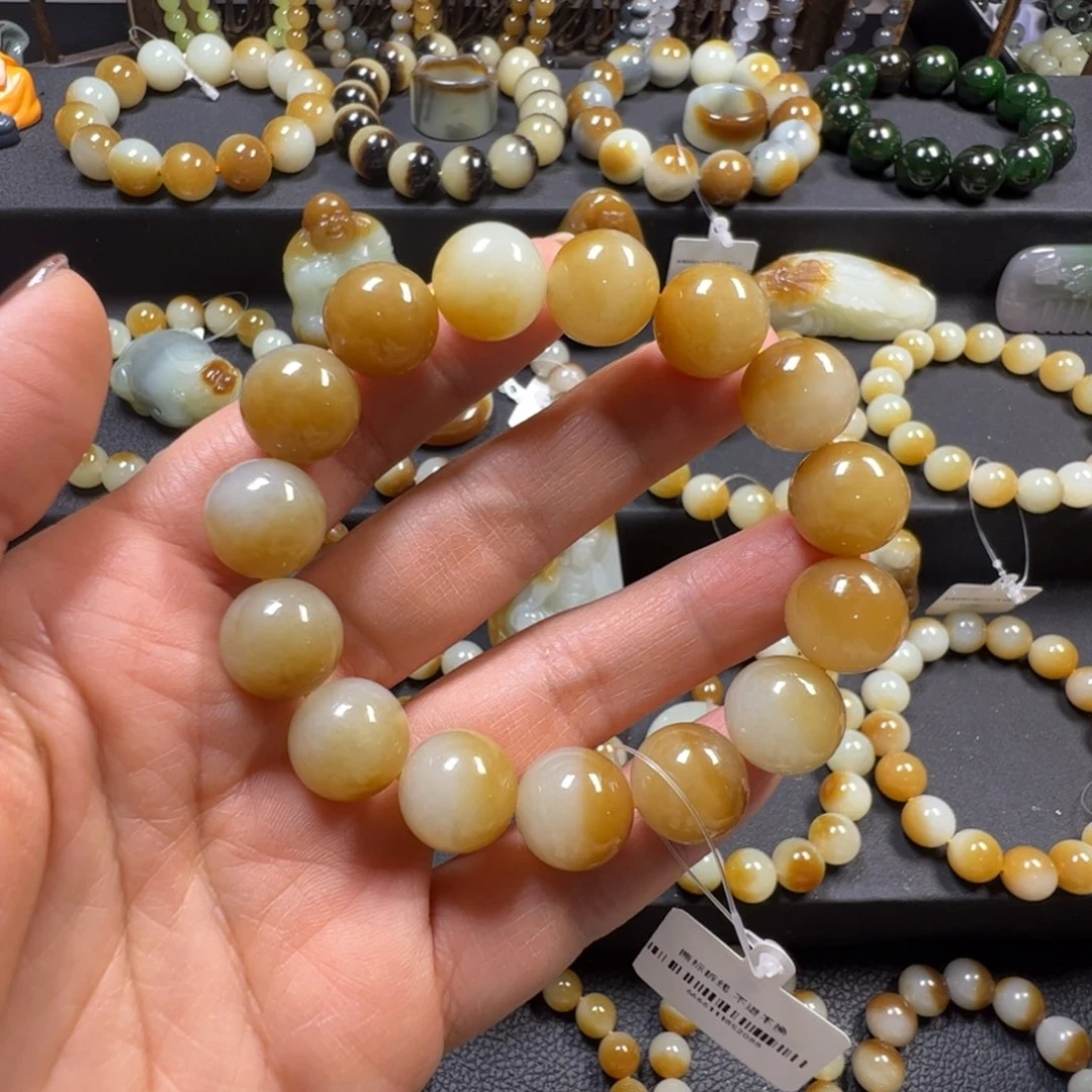 和田玉未镶嵌手链卡14