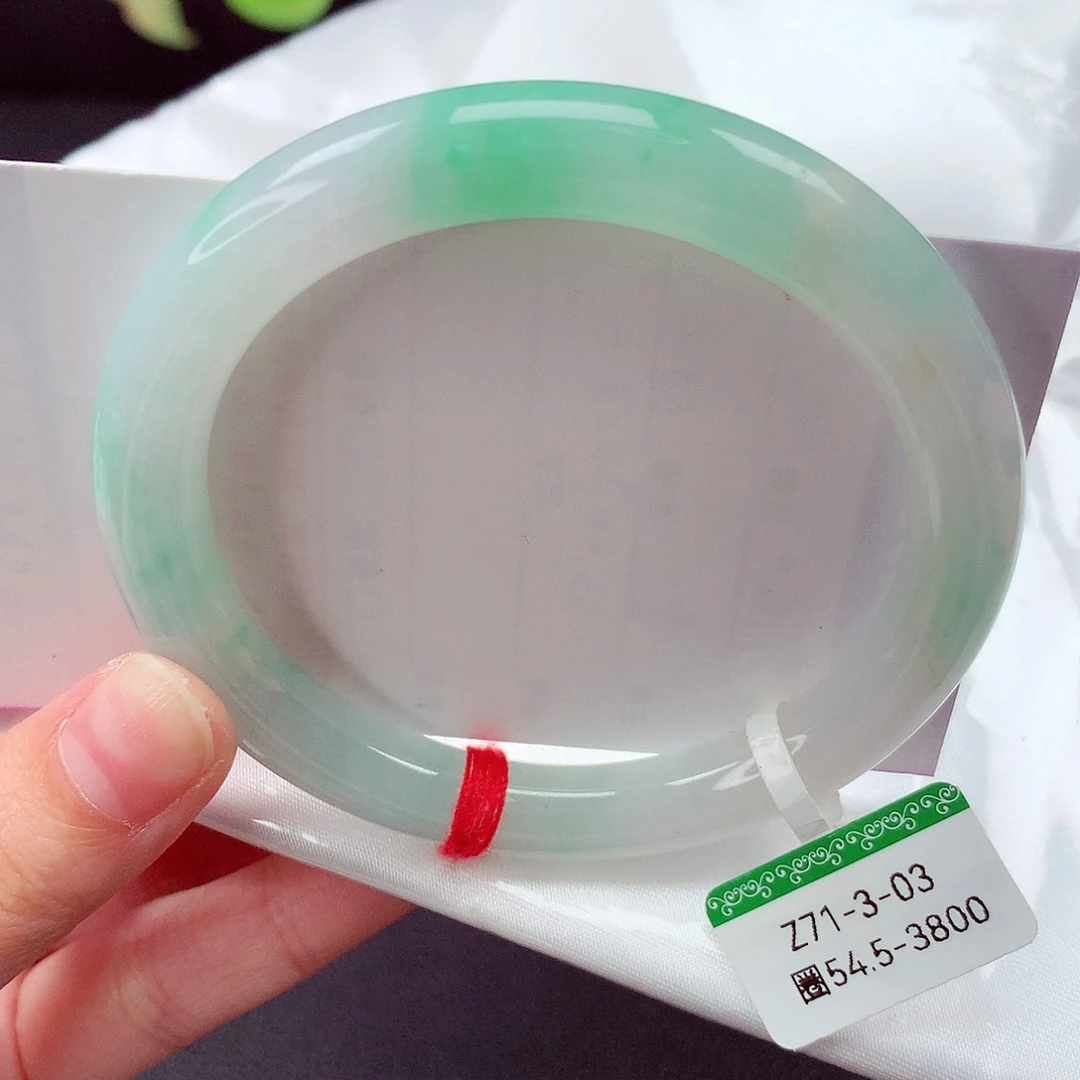 翡翠未镶嵌手镯缅甸天然a货翡翠手镯