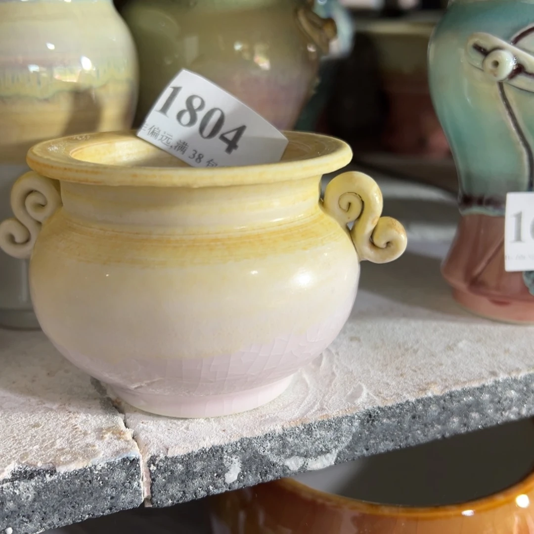 红陶景德镇手工花盆