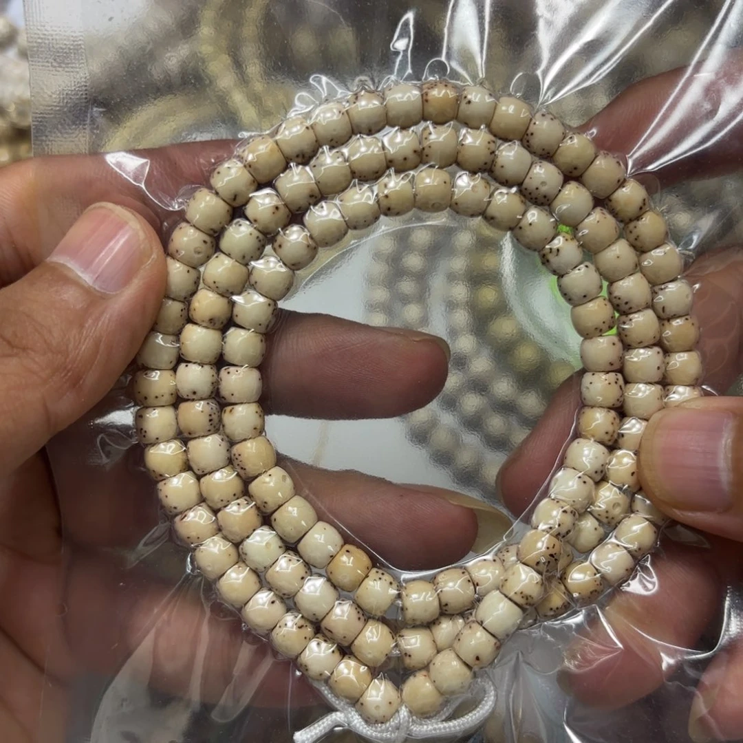 星月菩提手串星月石玉料6河豚