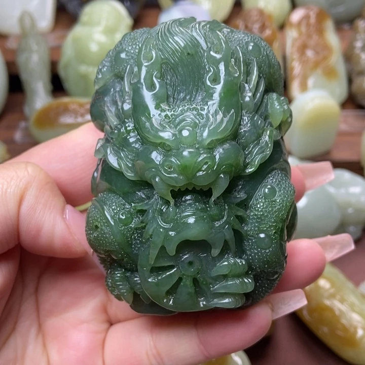 和田玉（碧玉）未镶嵌把件