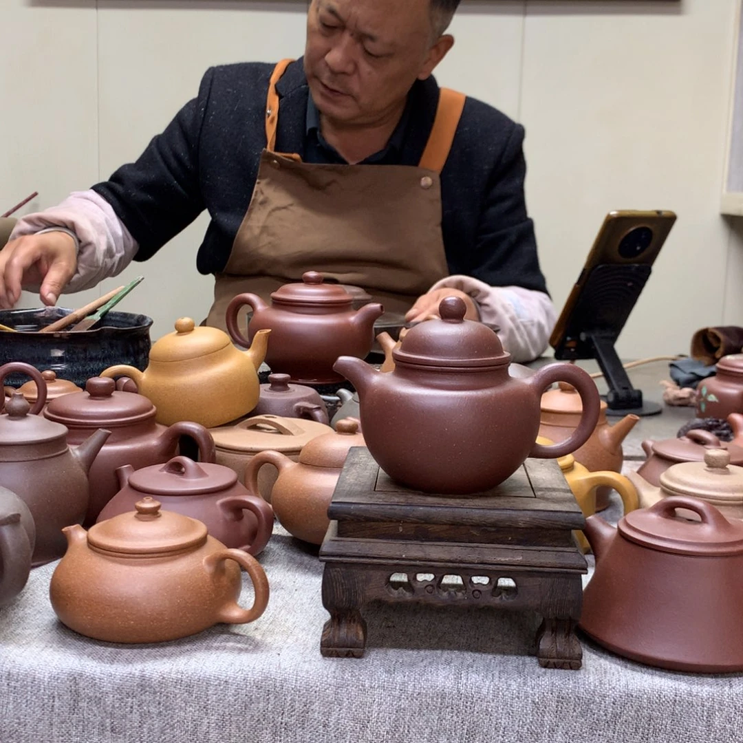 茶壶紫泥小掇球170 C半手工制作