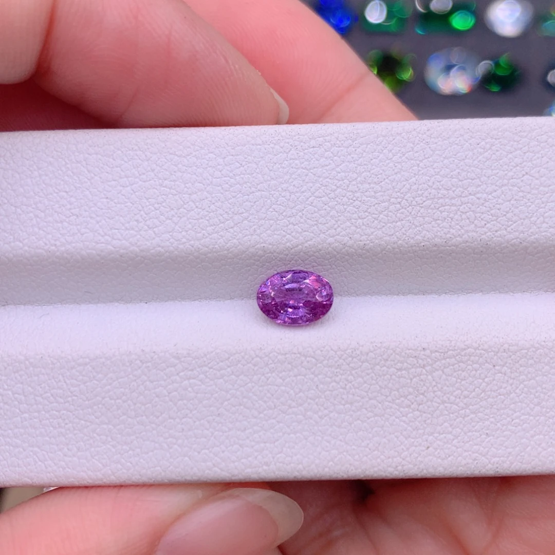 蓝宝石裸石1.17克拉紫蓝宝