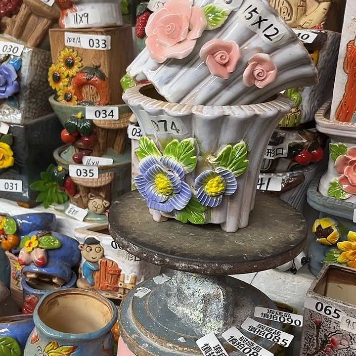 粗陶材质多肉花盆