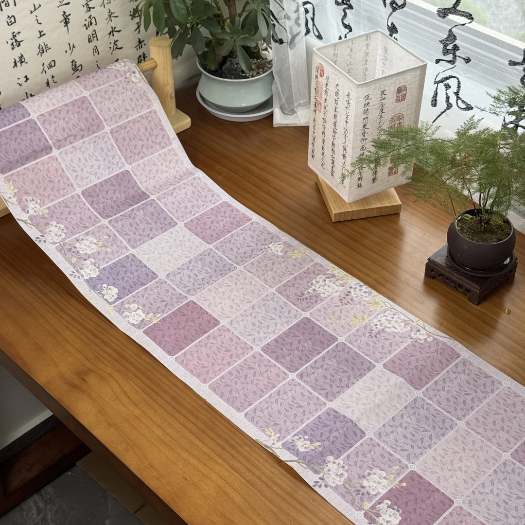 景阳阁微喷   紫绣藤萝篆隶长卷 毛笔书法专用宣纸直播间专用