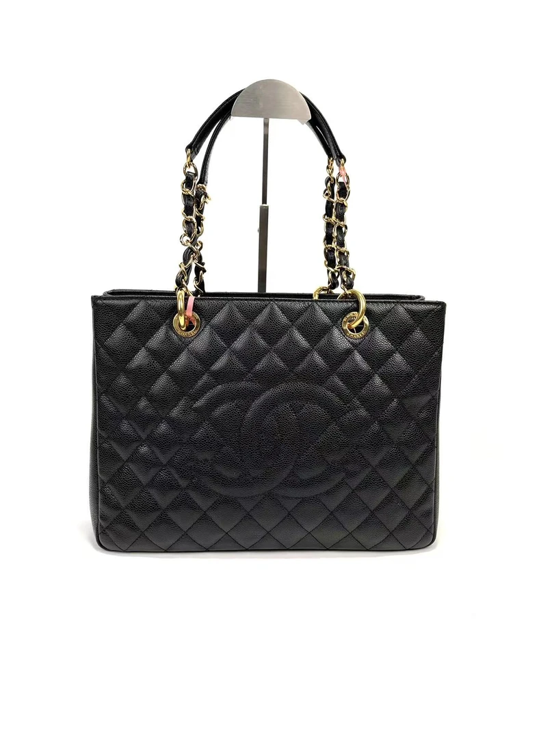 99新 Chanel/香奈儿 拾壹/香奈儿黑金GST托特/98新/66075593