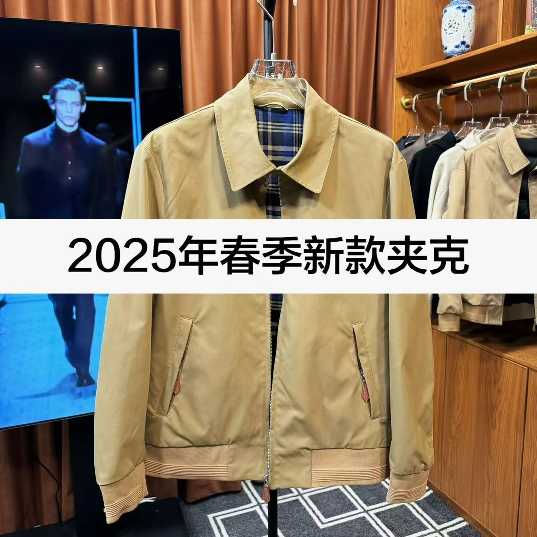 【简约刺绣夹克私服】2025年春季轻奢潮流时尚男女同款百搭夹克